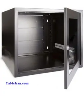 رك ديواري بدون برند 9يونيت عمق 60 - بدون سيني به همراه فن و پاور