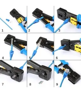 ابزارآلات ابزار شبكه آترين تجارت آچار شبكه ميان گذر open end مدل 376z