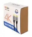 كابل رابط تصوير HDMI دي نت D-NET V2.0-4K طول 20 متر سر فلزي
