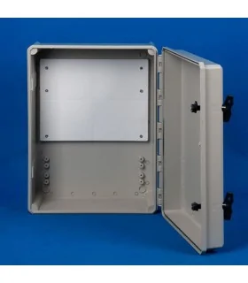 باكس تابلو برق پلاستيكي درب همرنگ مات سهند ‎40*30 طوسي