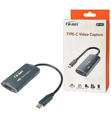 عکس کارت کپچر HDMI دی نت D-NET خروجی تایپ سی | مرکز خرید کابل ایران