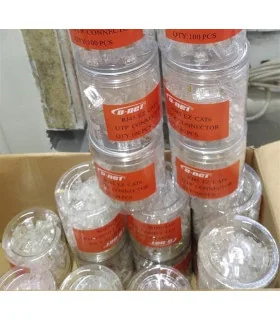 تجهيزات شبكه سوكت دي نت D-NET ميان گذر CAT6 UTP ته باز OPEN END