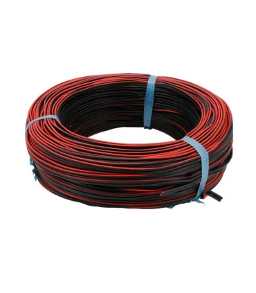 عکس سیم برق باندی / بلندگو / اسپیکر / لوستر رسانیک 35 رشته دو رنگ تمام مس ‎2*1 | مرکز خرید کابل ایران