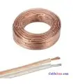 سيم برق چند رشته بدون برند ‎ 2*0.5 بيرنگ شيشه اي شفاف